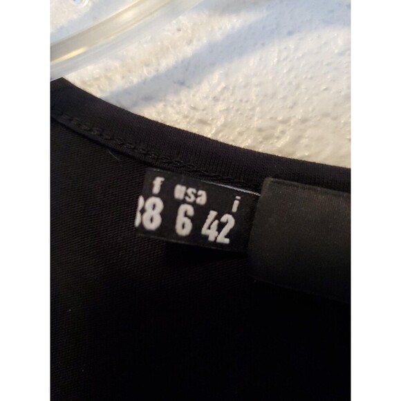 Love Moschino Black Fringe Cut Tank Top 90's Size 6 US NWT $170 - Picture 10 of 16